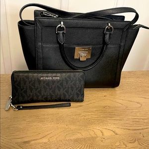 Michael Kors purse and wallet